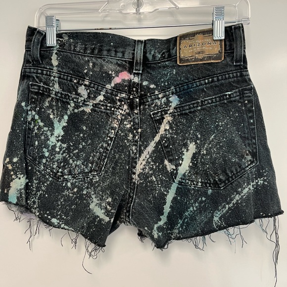Vintage Upcycled Space Dyed Festival Shorts Sz. S/M - Picture 2 of 5